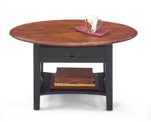 Belgrade Mini Oval Cocktail Table  - Two Tone, Default Title, Occasional Tables - Endicott Home Furnishings