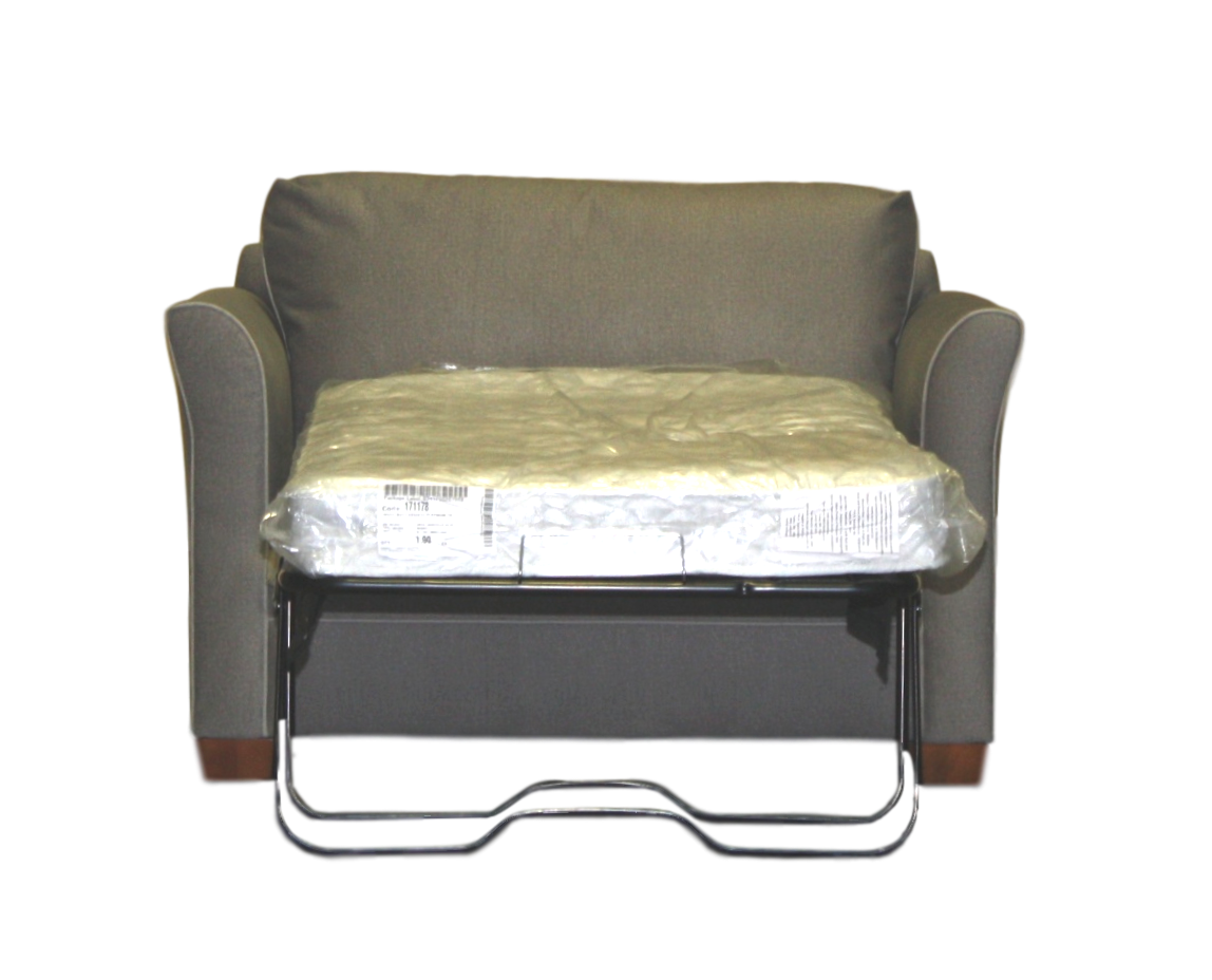 Christy Chair and Half sleeper Showroom Sofa in recycled non