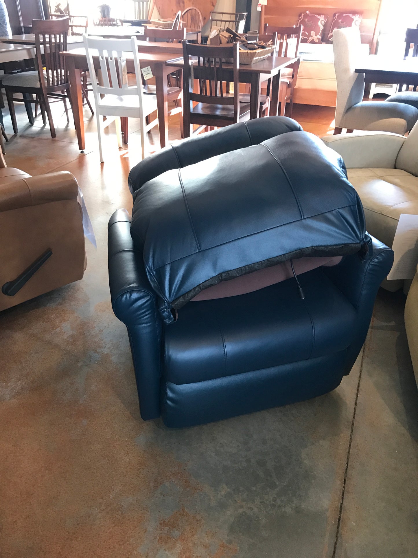 Compact Power Recliner With Power Tilt Headrest - Showroom Model