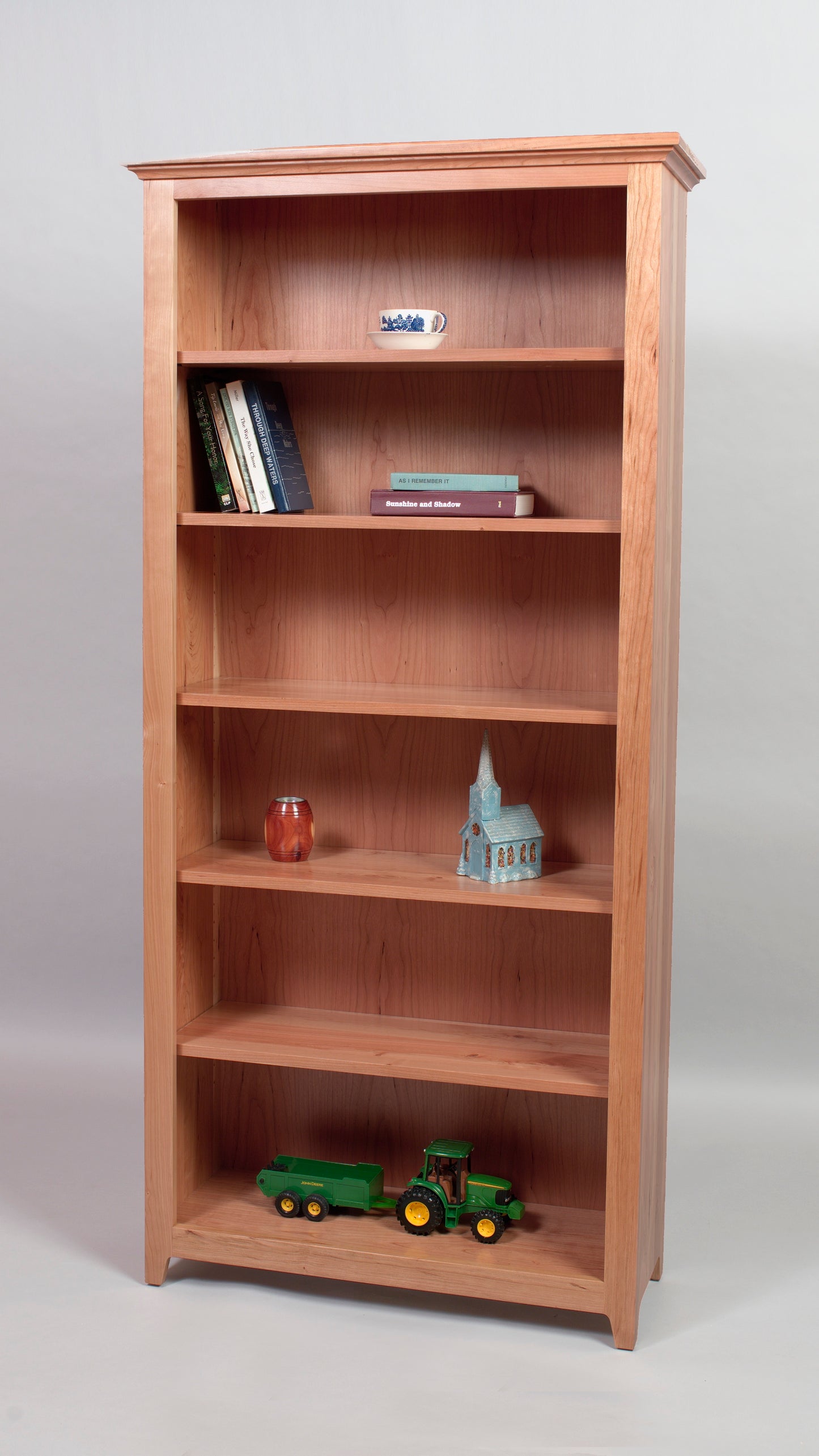 Amish Open Bookcase 18" wide