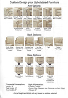 Temple Tailor Made 6600 Sectional #2 (Reversible), OPTIONS for styling Sectionals - Endicott Home Furnishings