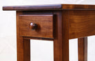 Narrow Maple Shaker Chairside End Table with Drawer  - 4