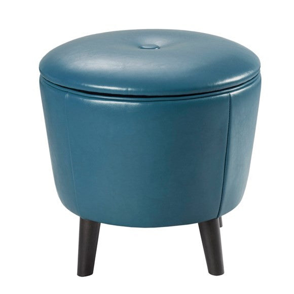 Jetsons Small Round Storage Ottoman, , Ottoman - Endicott Home Furnishings - 1