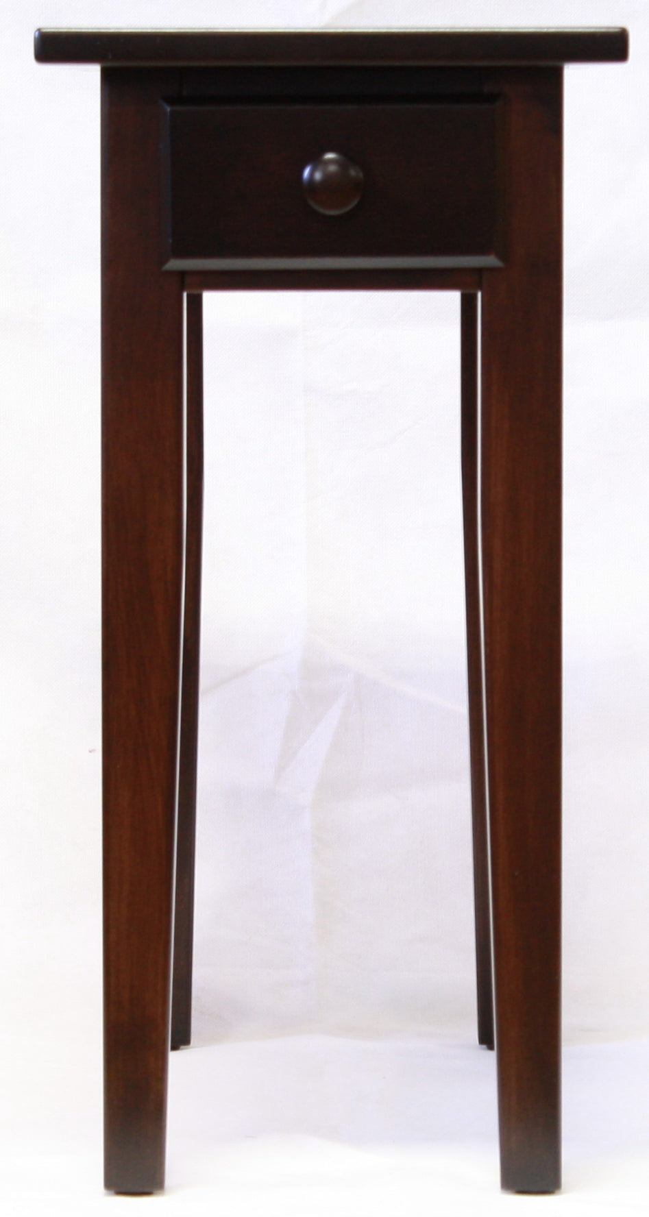 Narrow chairside best sale end table