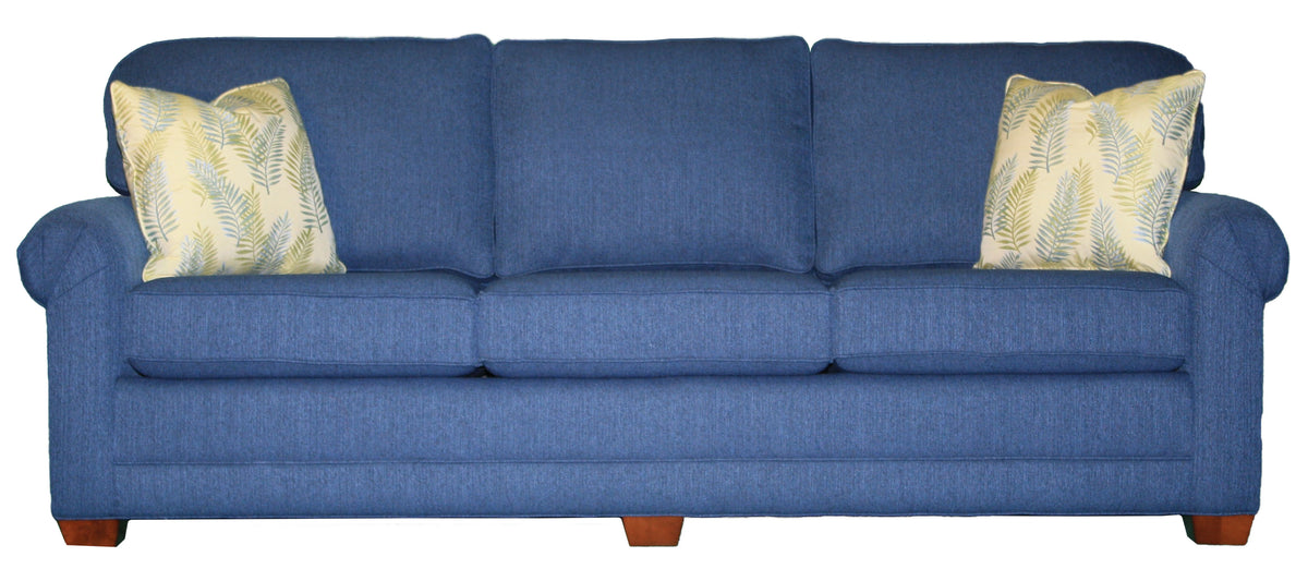 Tailor Made Pleated Arm 3-cushion 95&quot; sofa from Endicott Home Furnishings in Portland Maine - 01