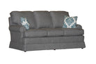 Temple American New England Classic Panel Arm Skirted 3-cushion 74" sofa at promotional price with select performance fabrics from Endicott Home - 02