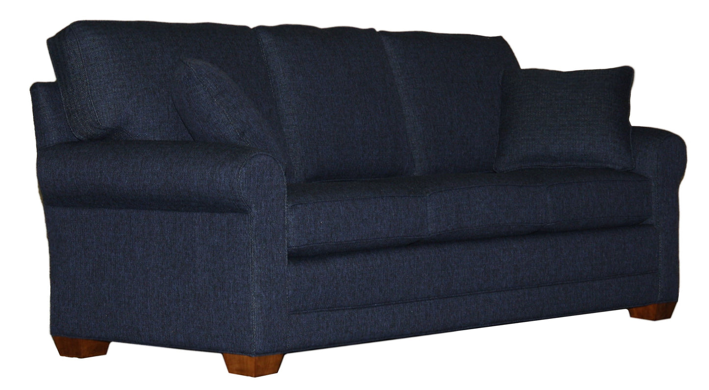 Tailor Made 85" deeper sock arm sofa at promotional price with select performance fabrics from Endicott Home - 02