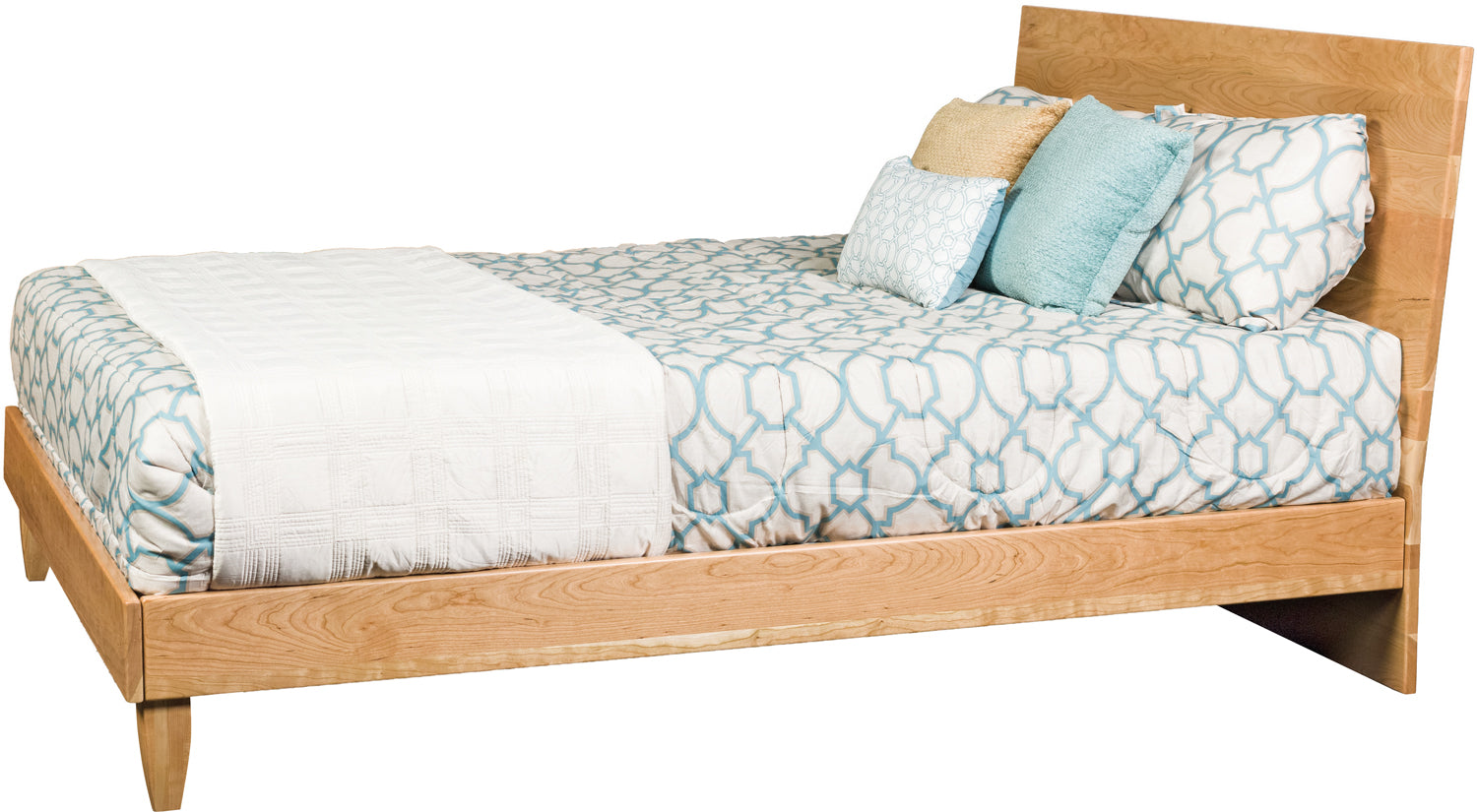 Cold Spring Solid Hardwood Mid-Century Modern Style Bed from Endicott Home Furnishings in Maine - 2