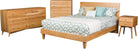 Cold Spring Solid Hardwood Mid-Century Modern Style Bed from Endicott Home Furnishings in Maine - 3